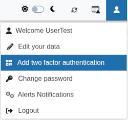 Add two‑factor authentication page