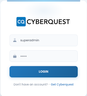 Login page