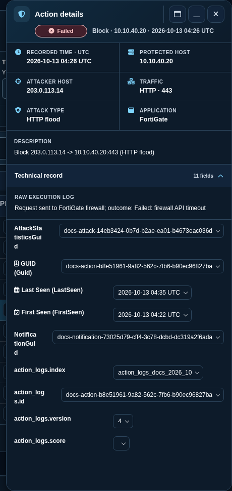 Technical record expanded